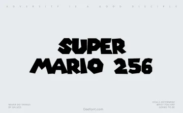 Super Mario 256 Font
