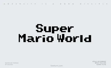 Super Mario World Font