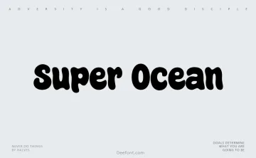 Super Ocean Font