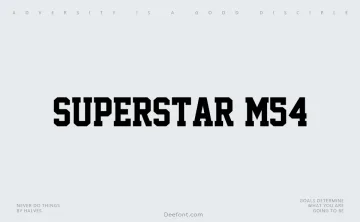 Superstar M54 Font