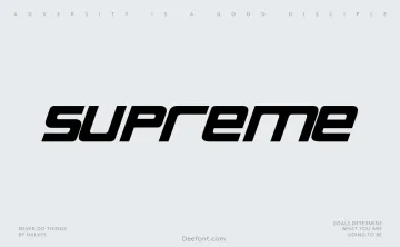 Supreme Font