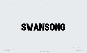 Swansong Font