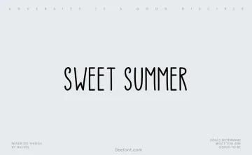 Sweet Summer Font
