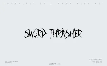 Sword Thrasher Font