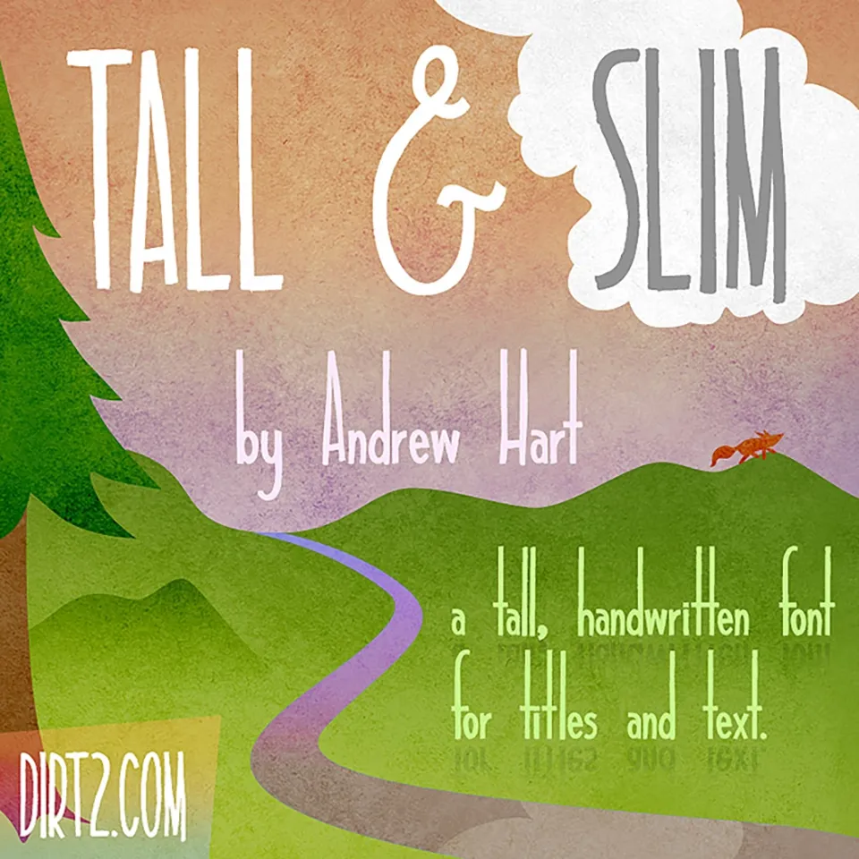 Tall & Slim Font