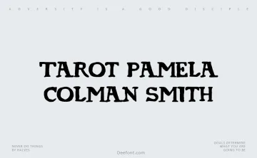 Tarot Pamela Colman Smith Font