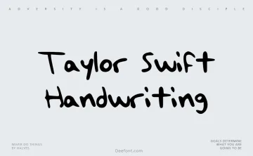 Taylor Swift Handwriting Font