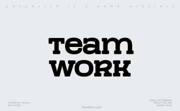 Team Work Font