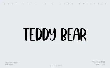 Teddy Bear Font