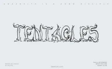 Tentacles Font