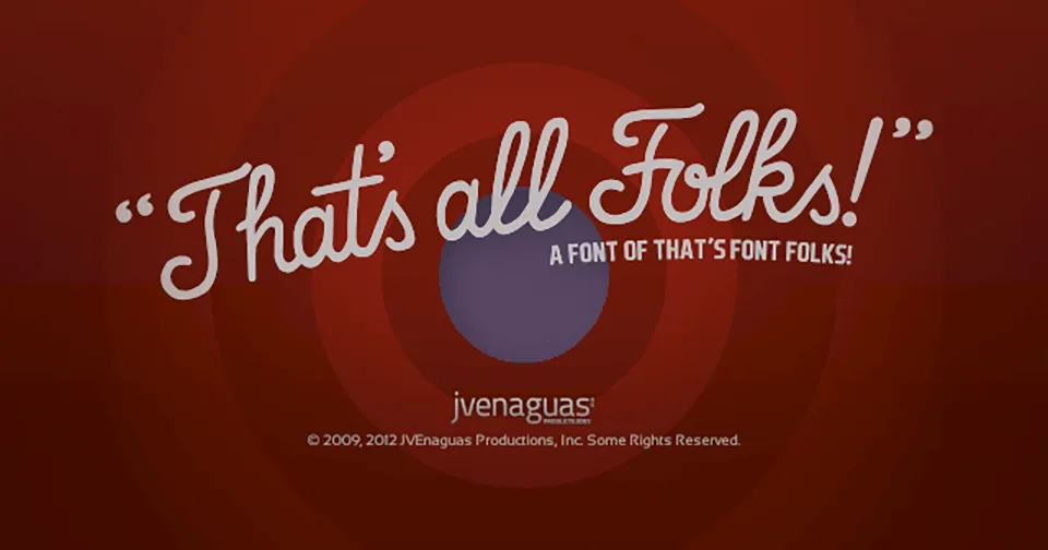That's Font Folks! Font