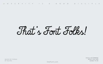 That’s Font Folks