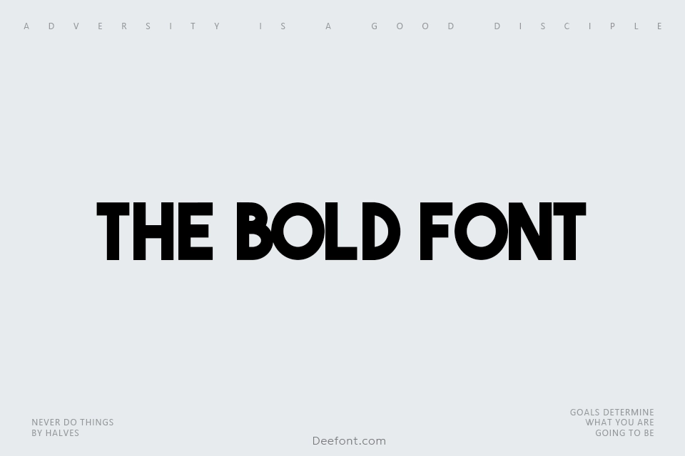 The Bold Font Font