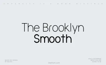 The Brooklyn Smooth Font Family
