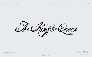 The King & Queen Font