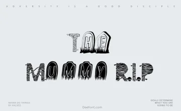 The Mummy R.I.P Font