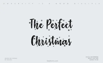 The Perfect Christmas Font