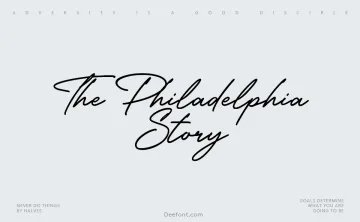 The Philadelphia Story Font