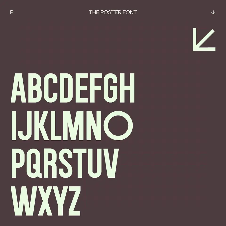 The Poster Font Font