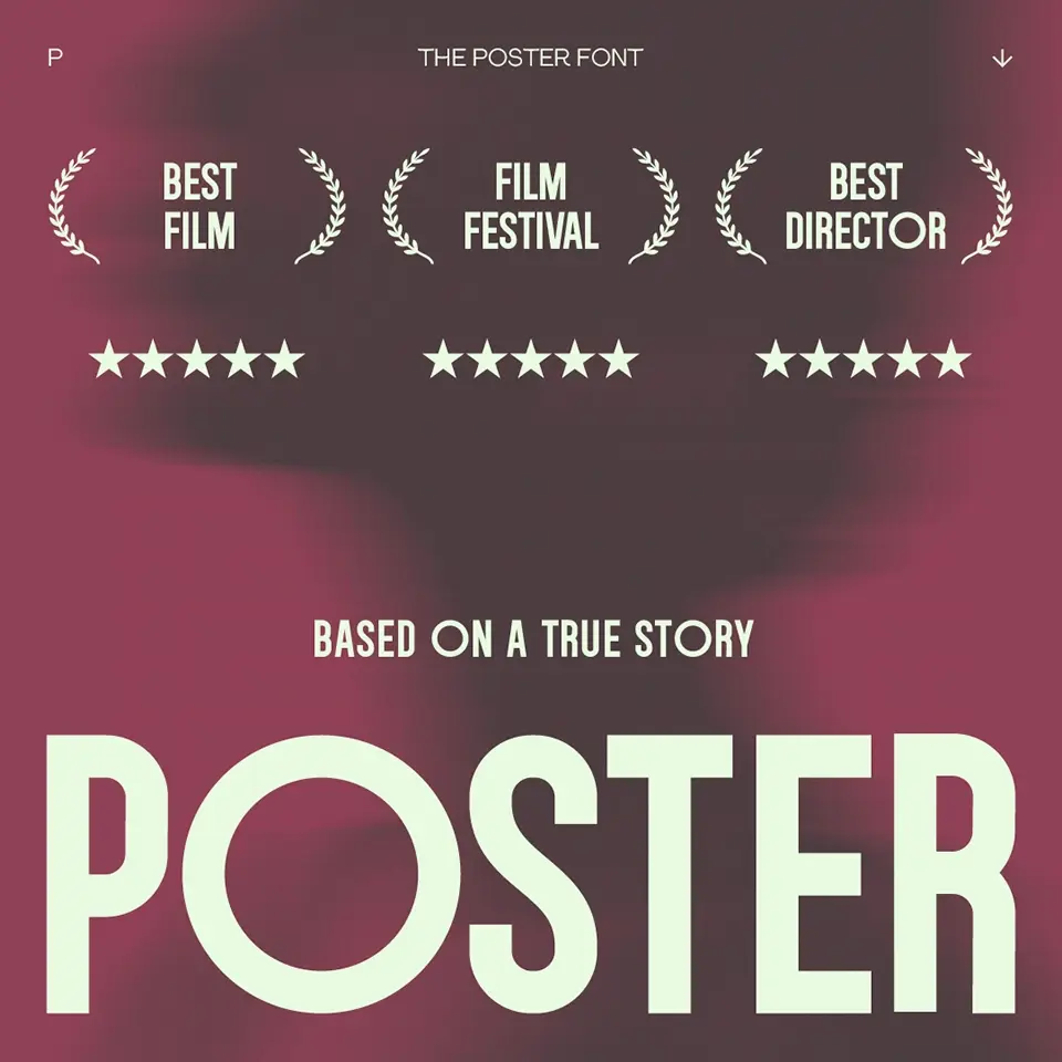 The Poster Font Font