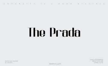 The Prada Font