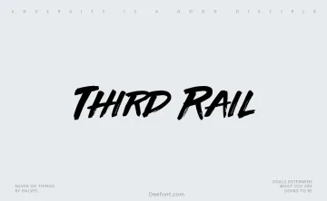 Third Rail Font