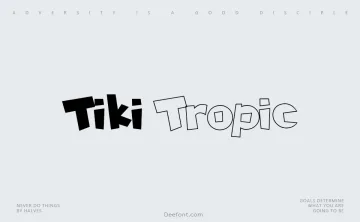 Tiki Tropic Font
