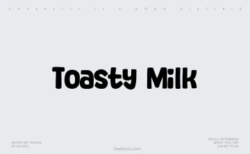 Toasty Milk Font