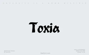 Toxia Font