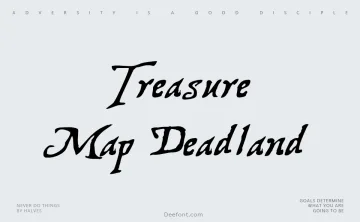 Treasure Map Deadland Font