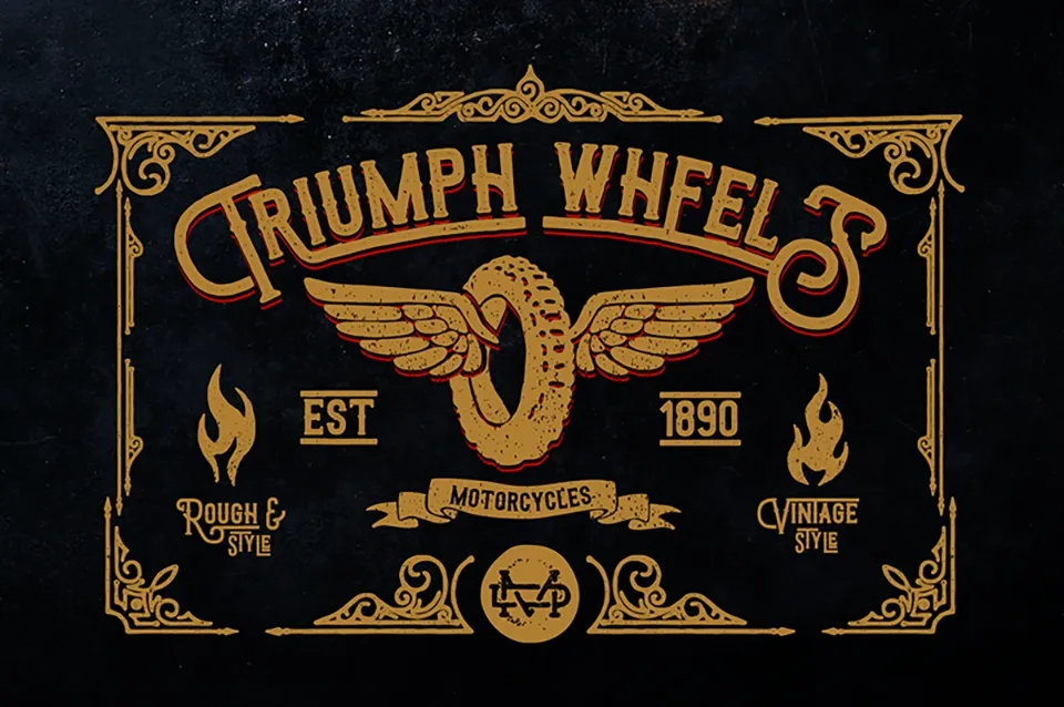 Triumph Wheels Font