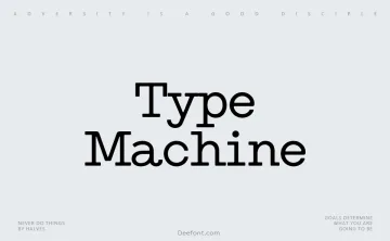 Type Machine Font
