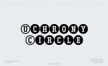Uchrony Circle Font