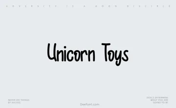 Unicorn Toys Font