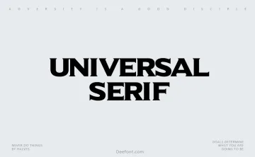 Universal Serif Font