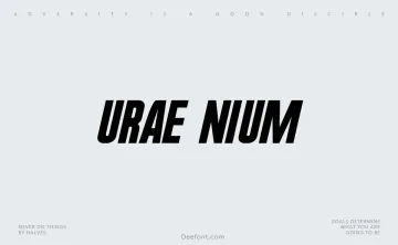 Urae Nium Font