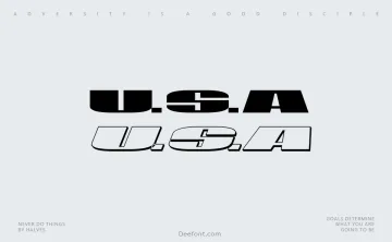 USA Font