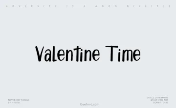 Valentine Time Font