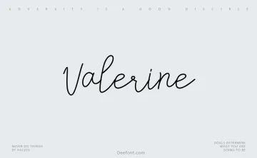 Valerine Font