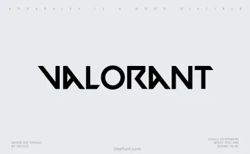 Valorant Font