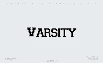 Varsity Typeface