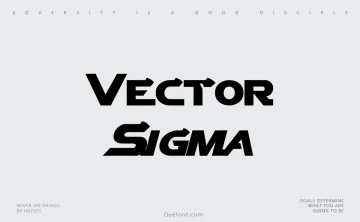 Vector Sigma Font
