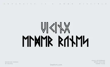 Viking Elder Runes Font