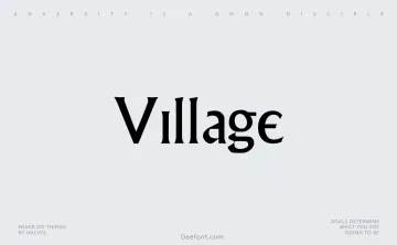 Village Font