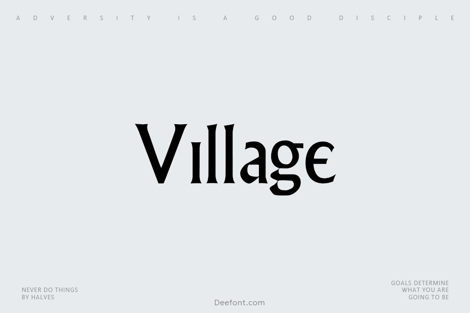 Village Font