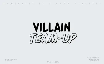 Villain Team-Up Font
