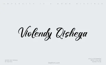 Violendy Qishega Font