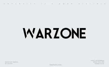 Warzone Font