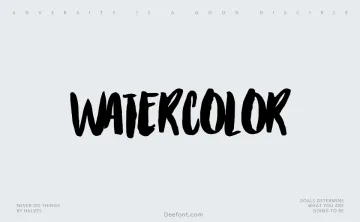 Watercolor Font