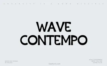Wave Contempo Font